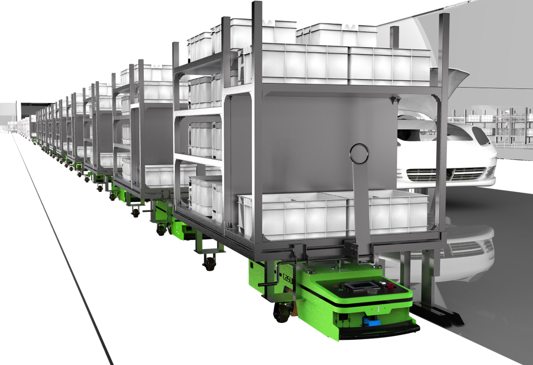 C1-11B Unidirectional Latent Towing AGV
