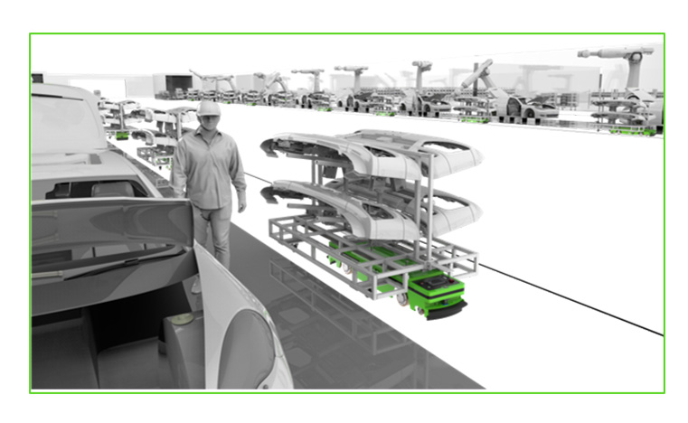 C1-22 Bidirectional Latent Towing AGV
