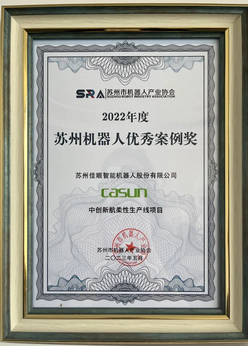 2022 suzhou robot excellent case award