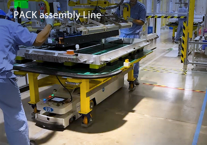 A certain new energy lithium battery company - Smart Logistics for the PACK Production Line